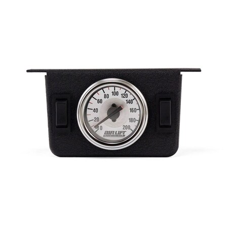 Air Lift DUAL NEEDLE GAUGE PANEL WITH TWO SWITCHES- 200 PSI 26157